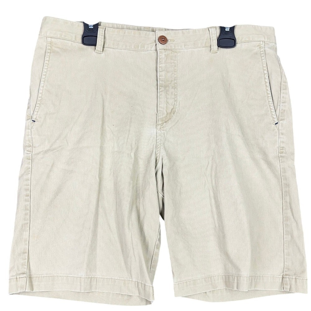 Tommy Bahama Men 36 Flat Front Shorts Casual Cotton Blend Chino Resort Wear Dock